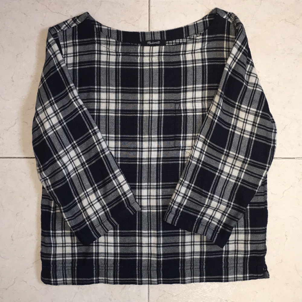 Madewell plaid top